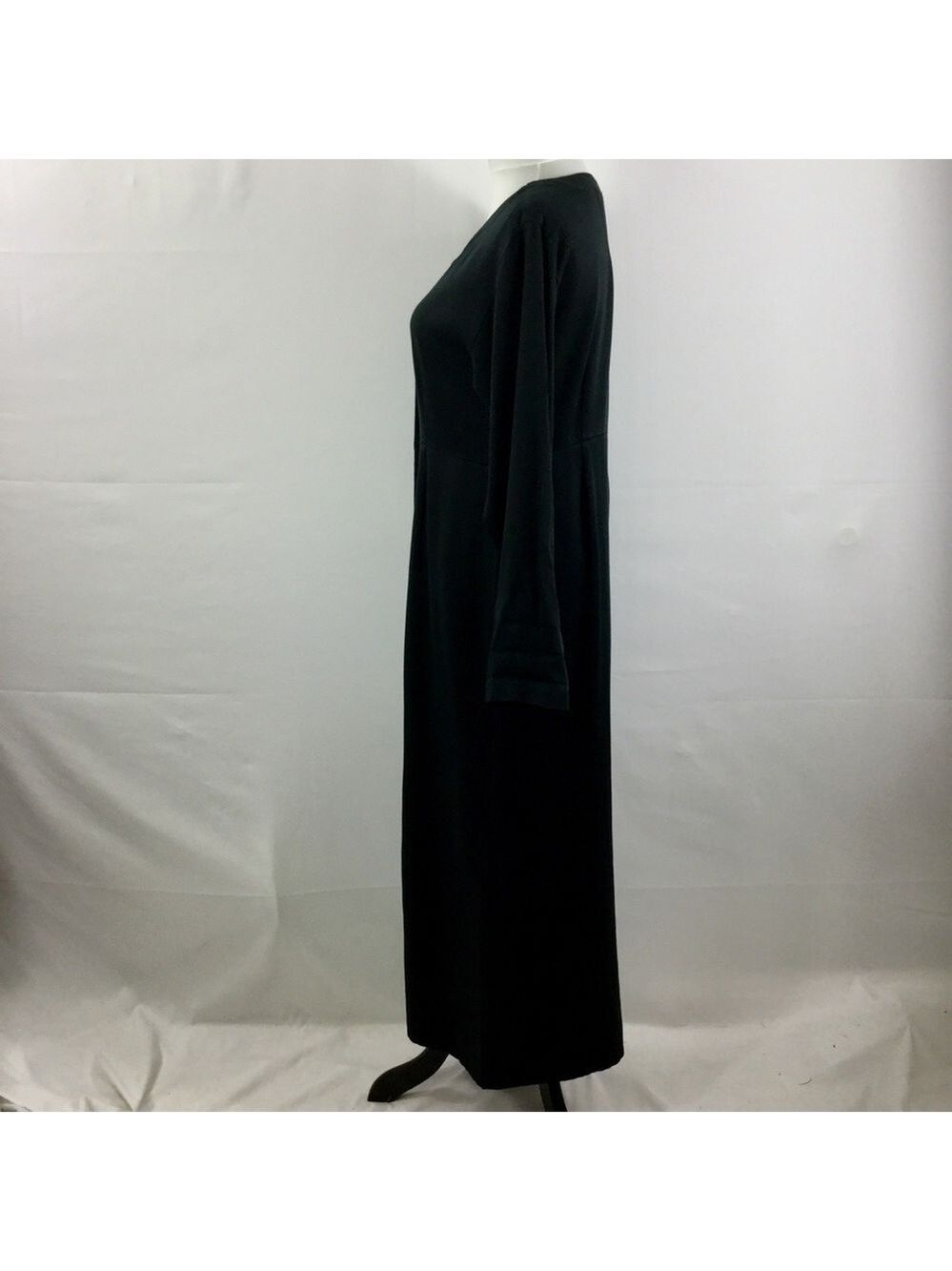 Vintage KIKO COMFORT CLOTHING Empire Waist Maxi Shirt Dress 100% Tencel Size S - Picture 4 of 16